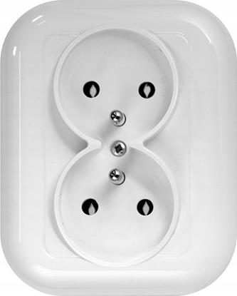 Picture of Montis Gniazdo wtyczkowe podwójne z uziemieniem PT-6F MONTIS EXTENSA MT057Z