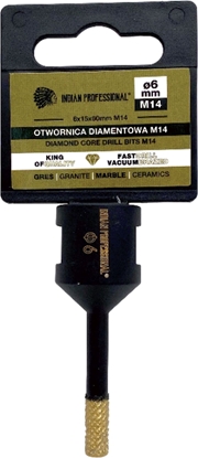 Attēls no Montolit KORONA DIAMENTOWA M14   6mm WIERCENIE NA SUCHO /INDIAN PROFESSIONAL