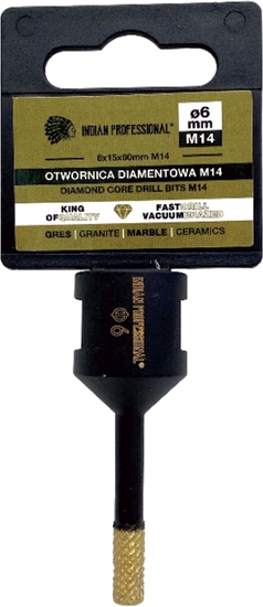 Picture of Montolit KORONA DIAMENTOWA M14   6mm WIERCENIE NA SUCHO /INDIAN PROFESSIONAL