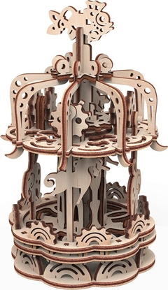 Picture of Mr.Playwood Mr.Playwood Drewniany Model Puzzle 3D Karuzela S