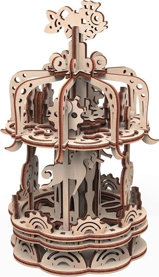 Picture of Mr.Playwood Mr.Playwood Drewniany Model Puzzle 3D Karuzela S