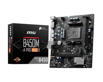 Attēls no MSI B450M-A PRO MAX II motherboard AMD B450