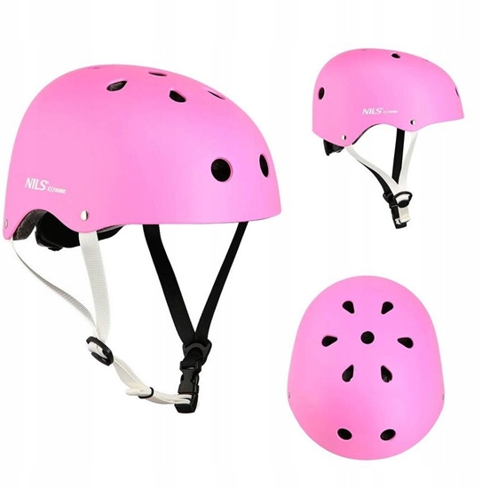 Изображение MTW001 RÓOWY ROZM. M(55-58CM) KASK NILS EXTREME