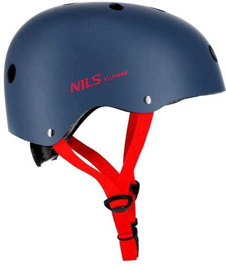 Изображение MTW001-1 KASK SZARO-CZERWONY ROZM. XS(48-52CM) NILS EXTREME