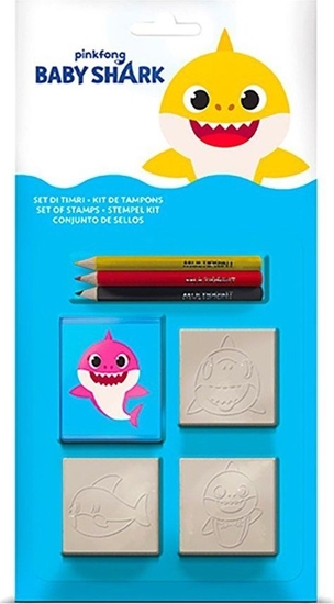 Picture of Multiprint MULTIPRINT BABY SHARK PIECZTKI BLISTER 3 SZT