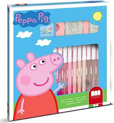 Изображение Multiprint MULTIPRINT PEPPA PIG PIECZTKI I PISAKI (18) DO KOLOROWANIA