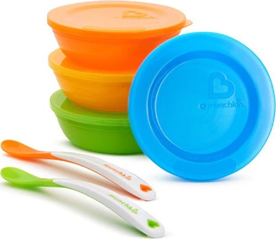 Изображение Munchkin Zestaw misek z przykrywkami 4 szt. i yeczkami 2 szt.