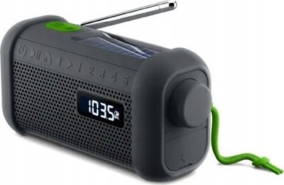 Picture of Muse | Portable Solar Radio with Crank and Flashlight | MH-08 MB | AUX in | Bluetooth | FM radio