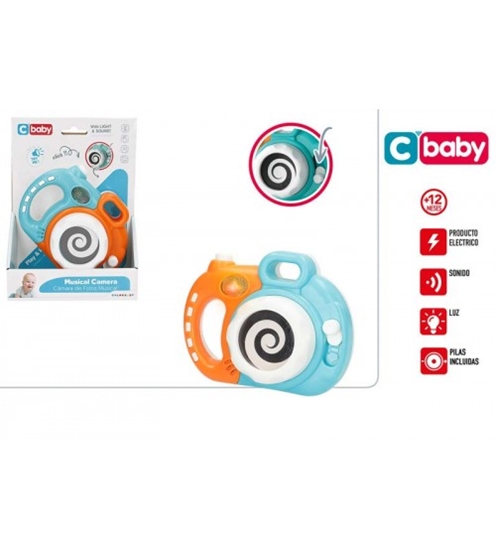 Picture of Muzikāla rotaļlieta ar gaismu un skaņu Fotoaparāts no 12 men. CB39023