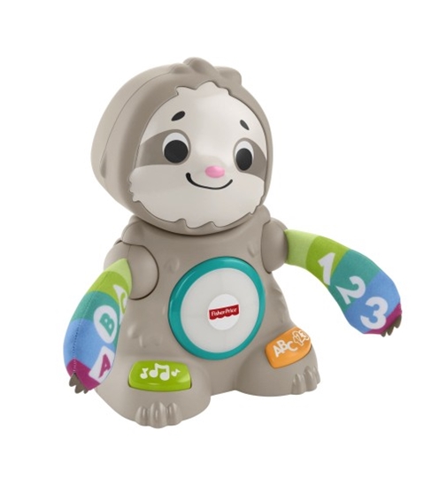 Изображение Muzikāla rotaļlieta Sliņķis (latv.val.) ar gaismu un skaņu Fisher Price no 9 men. GXR61