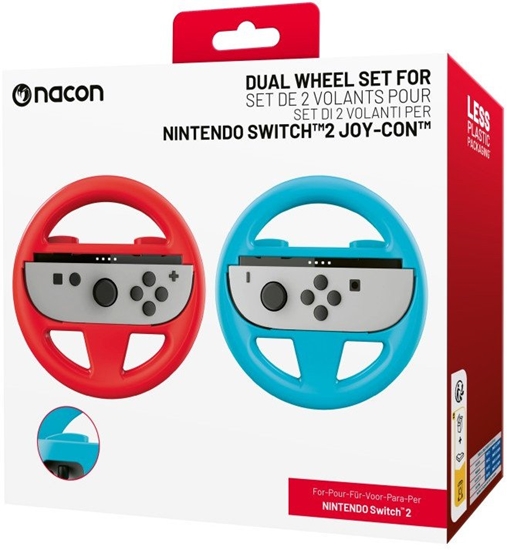 Изображение NACON SWITCH2 Kierownice uchwyty do Joy-con (czerwony/niebieski)