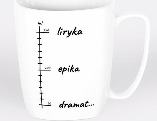 Picture of Nadwyraz.com Kubek ceramiczny bia³y Liryka, epika, dramat... (494127) - 5901005001038