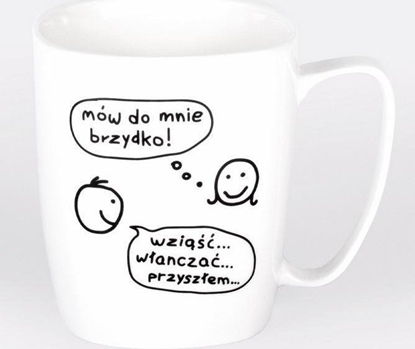 Attēls no Nadwyraz.com Kubek ceramiczny bia³y Mów do mnie brzydko (494126) - 5901005001021