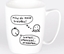 Attēls no Nadwyraz.com Kubek ceramiczny bia³y Mów do mnie brzydko (494126) - 5901005001021