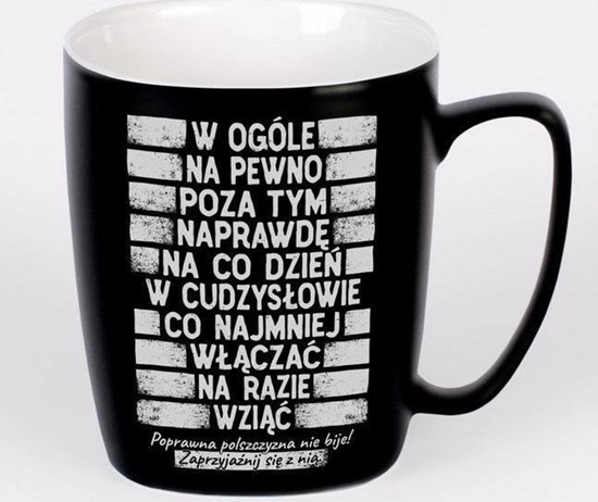 Picture of Nadwyraz.com Kubek ceramiczny czarny matowy Parszywa 10 (494121) - 5901005002509