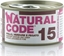 Attēls no Natural Line s.r.l NATURAL CODE KOT 85g KURA/WARZYWA WTRÓBKA sos 15 /24