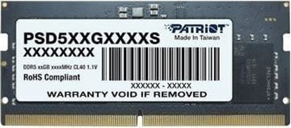 Picture of Pami do laptopa Patriot Signature, SODIMM, DDR5, 16 GB, 5600 MHz, CL46 (PSD516G560081S)