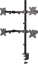 Picture of NeoMounts Uchwyt biurkowy na 4 monitory 13'' - 27'' FPMA-D550D4BLACK