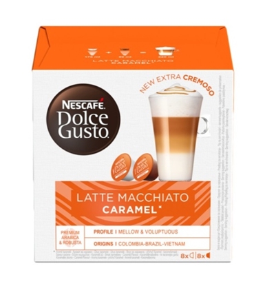 Изображение Nescafe Dolce Gusto Caramel Latte Macchiato Coffee, 16 capsules
