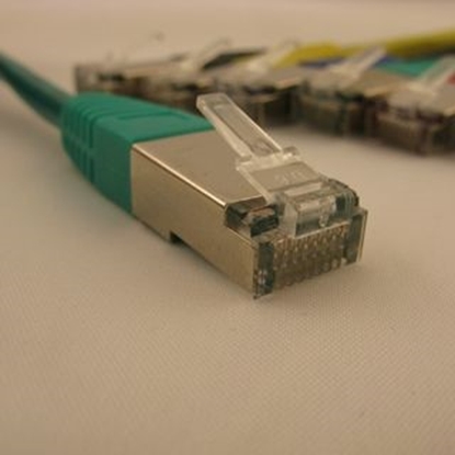Picture of NetRack patchcord RJ45, osonka zalewana, kat. 5e FTP, 10m zielony (BZPAT10FG)
