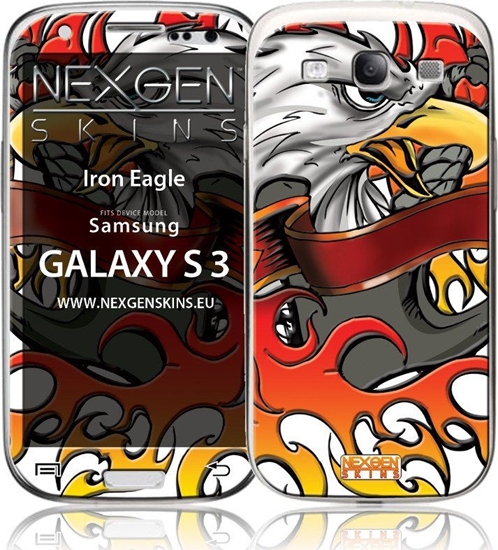 Picture of Nexgen Skins Nexgen Skins - Zestaw skórek na obudow z efektem 3D Samsung GALAXY S III (Iron Eagle 3D) uniwersalny