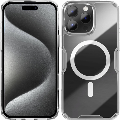 Attēls no Nillkin Etui Nillkin Nature Pro Magnetic Case z MagSafe na iPhone 16 Pro - przezroczysto-biae
