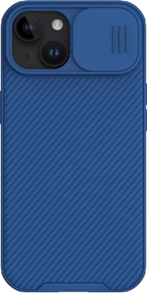 Picture of Nillkin Pancerne etui Pro Magnetic Case do iPhone 15 Plus with camera cover - niebieski