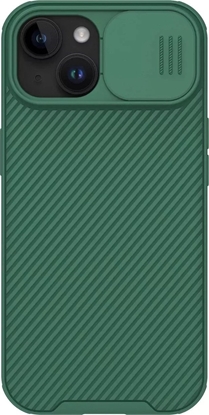 Attēls no Nillkin Pancerne etui CamShield Pro Magnetic Case do iPhone 15 Plus with camera cover - zielony