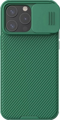 Picture of Nillkin Pancerne etui CamShield Pro Magnetic Case do iPhone 15 Pro Max with camera cover - green