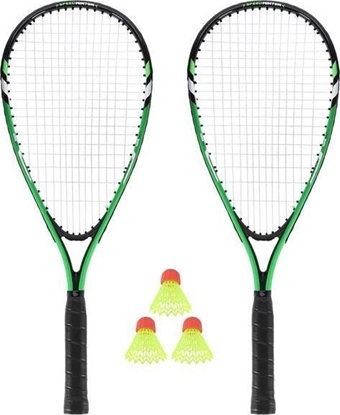 Attēls no Nils Extreme NRS001 ZESTAW DO SPEEDMINTONA 2 RAKIETY + LOTKI + POKROWIEC ZIELONY NILS