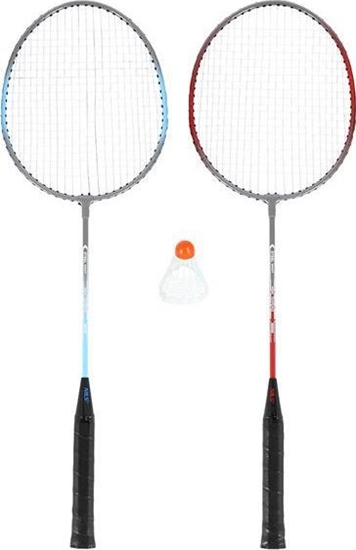 Изображение Nils Extreme NRZ002 STEEL / ZESTAW DO BADMINTONA 2 RAKIETY + LOTKA NILS