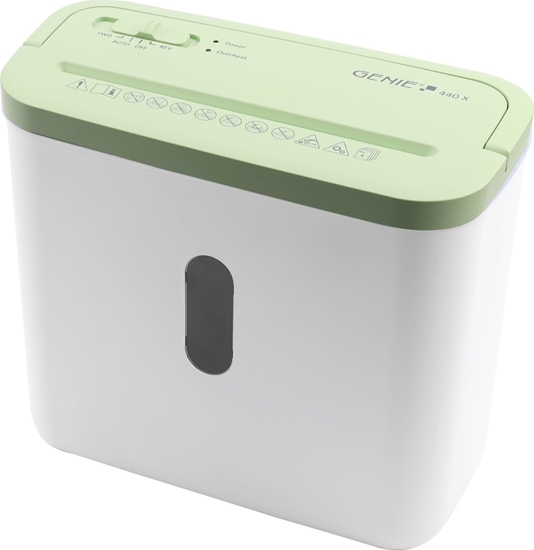 Picture of Niszczarka Genie GENIE Aktenvernichter 440 X GR weiß-grün