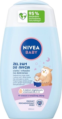Attēls no Nivea Baby el 2w1 do mycia ciaa i wosów na dobranoc 200ml
