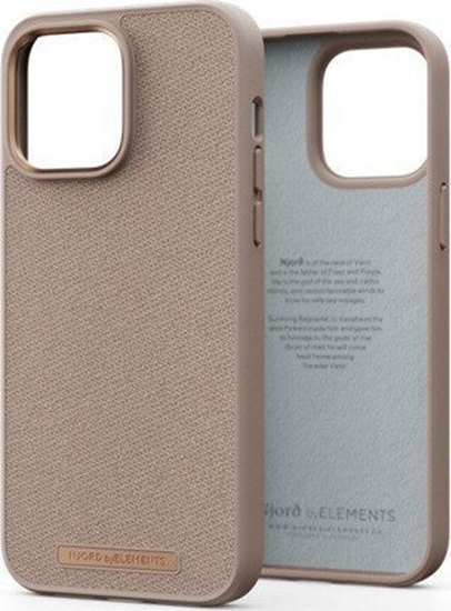 Изображение Njord by Elements Njord by Elements Etui z tkaniny Just do iPhone 14 Pro Max róowy piasek