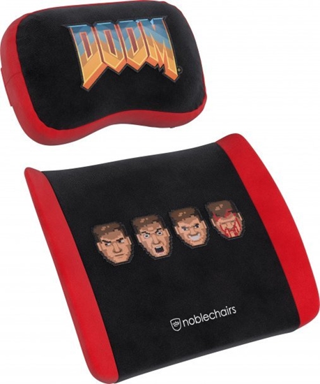 Picture of Noblechairs noblechairs Memory Foam Pillow Set - DOOM Retro Edition