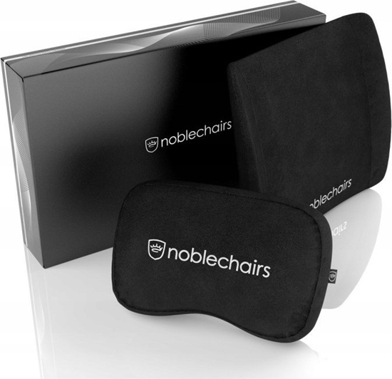 Изображение Noblechairs Zestaw poduszek z pianki z pamici ksztatu - czarny (GAGC-168)