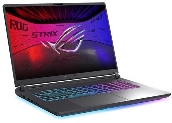 Picture of Notebook|ASUS|ROG Strix|G18 (2025)|G815LW-S9106W|CPU  Core Ultra|U9-275HX|2700 MHz|18"|2560x1600|RAM 16GB|DDR5|5600 MHz|SSD 1TB|NVIDIA GeForce RTX 5080|16GB|ENG|Windows 11 Home|Eclipse Grey|3.2 kg|90NR0LC1-M004Z0