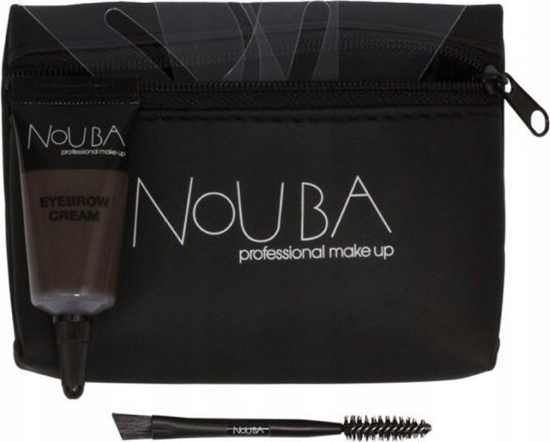 Picture of NOUBA_SET Brow Improver 30 Eyebrow Cream + Double Ended Applicator + Stencils el do stylizacji brwi + pdzelek do brwi + szablony