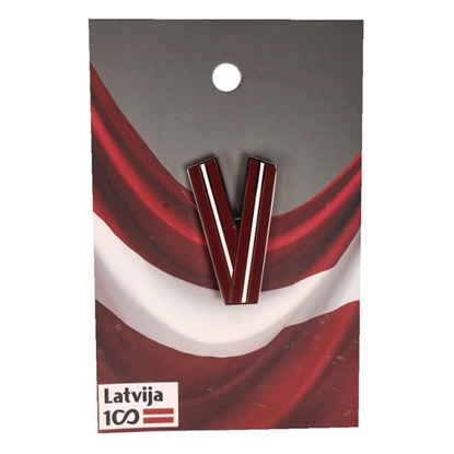 Picture of Nozīmīte LV metāla V veida