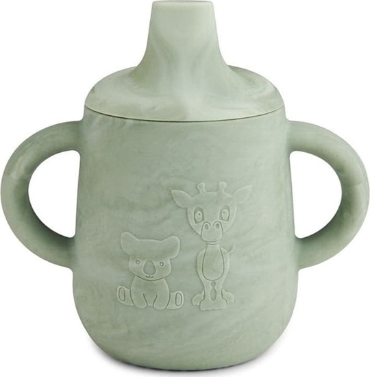 Picture of Nuuroo nuuroo - kubeczek silikonowy niekapek z ustnikiem Aiko Light Green