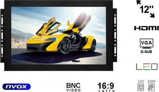 Picture of Nvox Monitor open frame LED 12cali z wejciem VGA HDMI BNC... (NVOX OP1211 VGA)