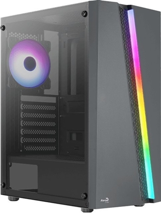 Attēls no Aerocool Geh Midi Blade Black RGB MicroATX/ATX/Mini-ITX
