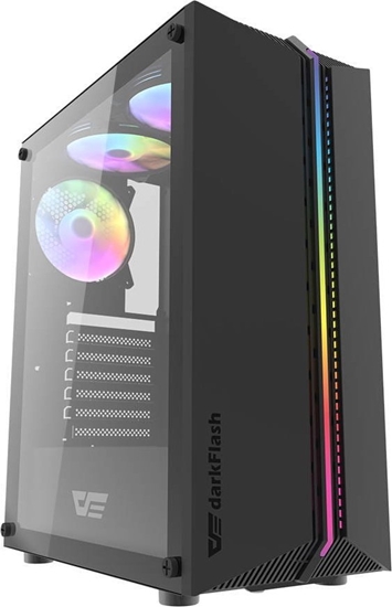 Picture of Darkflash Computer case Darkflash DK151 LED with 3 fan (black)