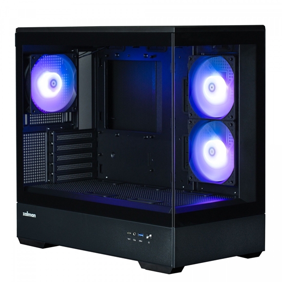 Изображение Obudowa P30 V2 MicroATX Mini Tower 3 FansRGB BL 