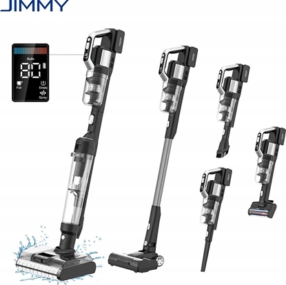 Attēls no Odkurzacz pionowy Jimmy Jimmy | Vacuum Cleaner and Washer | PW11 Pro Max | Cordless operating | Washing function | 460 W | 21.6 V | Operating time (max) 80 min | Silver/Black | Warranty 24 month(s)