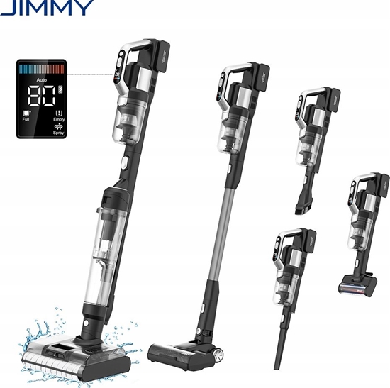 Picture of Odkurzacz pionowy Jimmy Jimmy | Vacuum Cleaner and Washer | PW11 Pro Max | Cordless operating | Washing function | 460 W | 21.6 V | Operating time (max) 80 min | Silver/Black | Warranty 24 month(s)