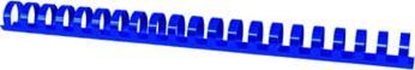 Picture of Office Products Grzbiety do bindowania OFFICE PRODUCTS, A4, 22mm (210 kartek), 50 szt., niebieskie