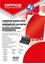 Attēls no Office Products Okadki do bindowania OFFICE PRODUCTS, karton, A4, 250gsm, byszczce, 100szt., czerwone