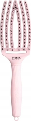 Attēls no Olivia Garden Fingerbrush Pink Pastel, szczotka z wosiem z dzika, Medium