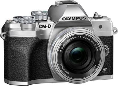 Picture of Olympus OM-D E-M10 Mark IV Kit + 14-42 Pancake Zoom silver